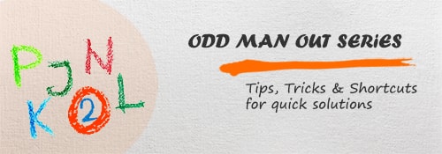 Odd man out series - Aptitude test, questions, shortcuts, solved example videos