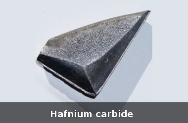 Hafnium carbide: A material which can withstand 4,000 degrees F