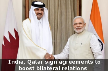 India, Qatar sign agreements to boost bilateral relations
