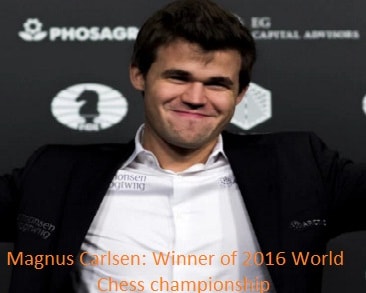 Magnus Carlsen: 2016 World Chess Championship winner