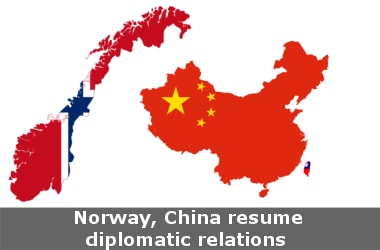 Norway, China resume diplomatic relations