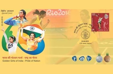 Golden Girls of India - Pride of the Nation special cover by India Post