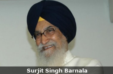 Surjit Singh Barnala, former Punjab CM, no more