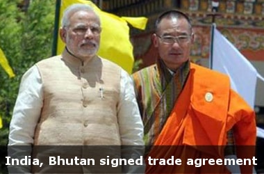 India, Bhutan sign trade agreement 