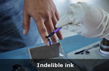 Ink mark to prevent misuse of permissible limit withdrawals!