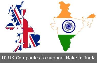10 UK Companies to support Make in India, Skill India