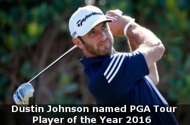 Dustin Johnson named PGA Tour Player of the Year 2016