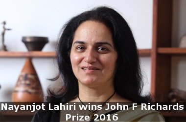 Nayanjot Lahiri wins John F Richards Prize 2016