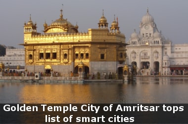 Golden Temple City of Amritsar tops list of smart cities