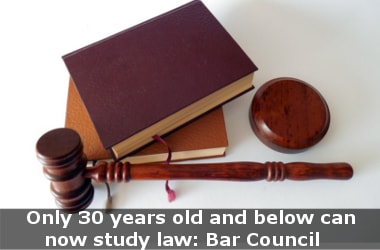 Only 30 years old and below can now study law: Bar Council