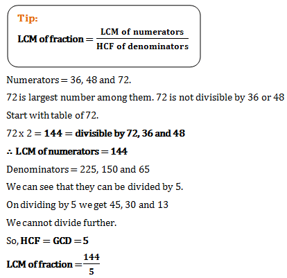 hcf lcm