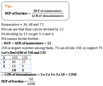 hcf lcm