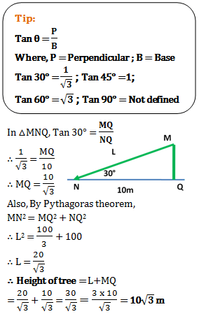 height and distance