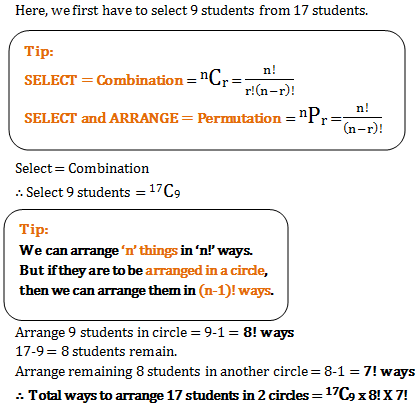 permutation and combination