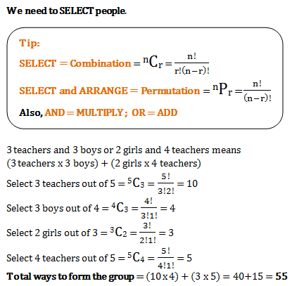 permutation combination