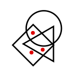 solution figure with red dots showing where the dots can be placed in the correct answer figure for dot situation question 18