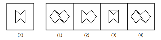 figure X and four answer figures 1 to 4 for embedded images question 31