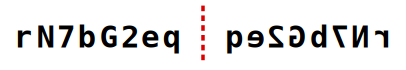 solution figure showing the original and its mirror image on either side of the mirror line for mirror images question 36