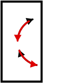 solution figure with the folded-over part shown in red for paper folding question 13