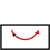 solution figure with the folded-over part shown in red for paper folding question 15