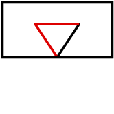 solution figure with the folded-over part shown in red for paper folding question 2