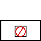 solution figure with the folded-over part shown in red for paper folding question 6