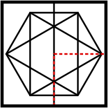 solution figure showing the pattern completed for pattern completion question 1