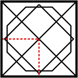 solution figure showing the pattern completed for pattern completion question 2