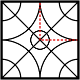 solution figure showing the pattern completed for pattern completion question 24