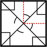 solution figure showing the pattern completed for pattern completion question 27