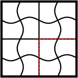 solution figure showing the pattern completed for pattern completion question 28
