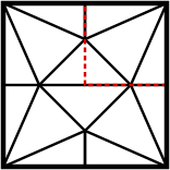 solution figure showing the pattern completed for pattern completion question 3