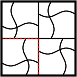 solution figure showing the pattern completed for pattern completion question 30
