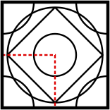 solution figure showing the pattern completed for pattern completion question 4