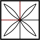 solution figure showing the pattern completed for pattern completion question 8