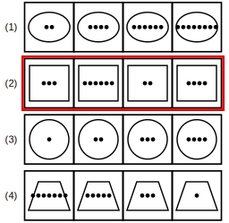 solution figure with the correct set highlighted for rule detection question 15
