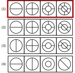 solution figure with the correct set highlighted for rule detection question 6