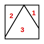 solution figure showing the shape assembled for shape construction question 3