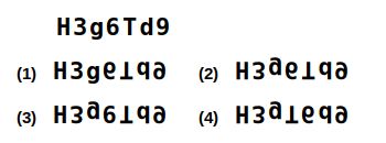 a combination of letters and numbers followed by four candidate water images numbered 1 to 4, water images question 25