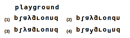 a combination of letters and numbers followed by four candidate water images numbered 1 to 4, water images question 27