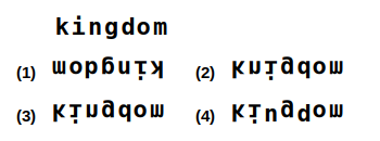 a combination of letters and numbers followed by four candidate water images numbered 1 to 4, water images question 28