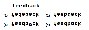 a combination of letters and numbers followed by four candidate water images numbered 1 to 4, water images question 29