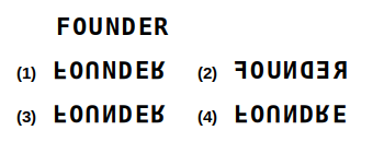 a combination of letters and numbers followed by four candidate water images numbered 1 to 4, water images question 31