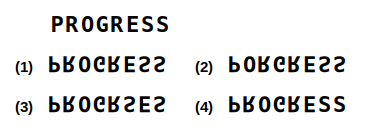 a combination of letters and numbers followed by four candidate water images numbered 1 to 4, water images question 32