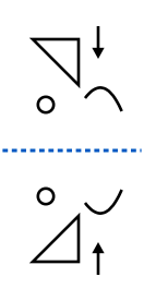 solution figure showing the original above the water line and its water image below it for water images question 35