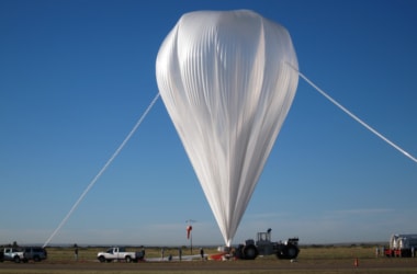 NASA launches stadium sized balloon