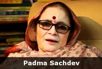 Padma Sachdev wins Saraswati Samman award