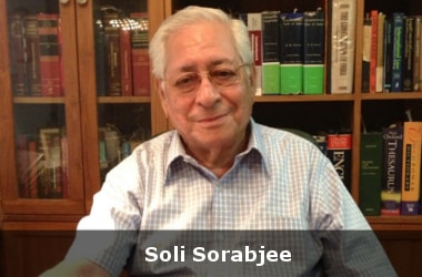 IIC re-elects Soli Sorabjee as President