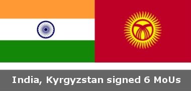 India, Kyrgyzstan sign 6 MoUs