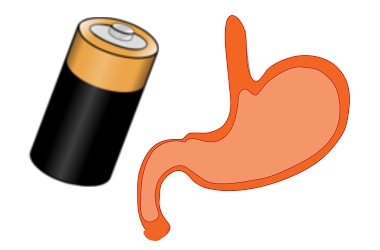 A battery that would run on stomach acid